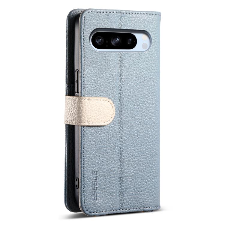For Google Pixel 8 Pro ESEBLE E11 Colorful Litchi Pattern Zipper Wallet Leather Phone Case