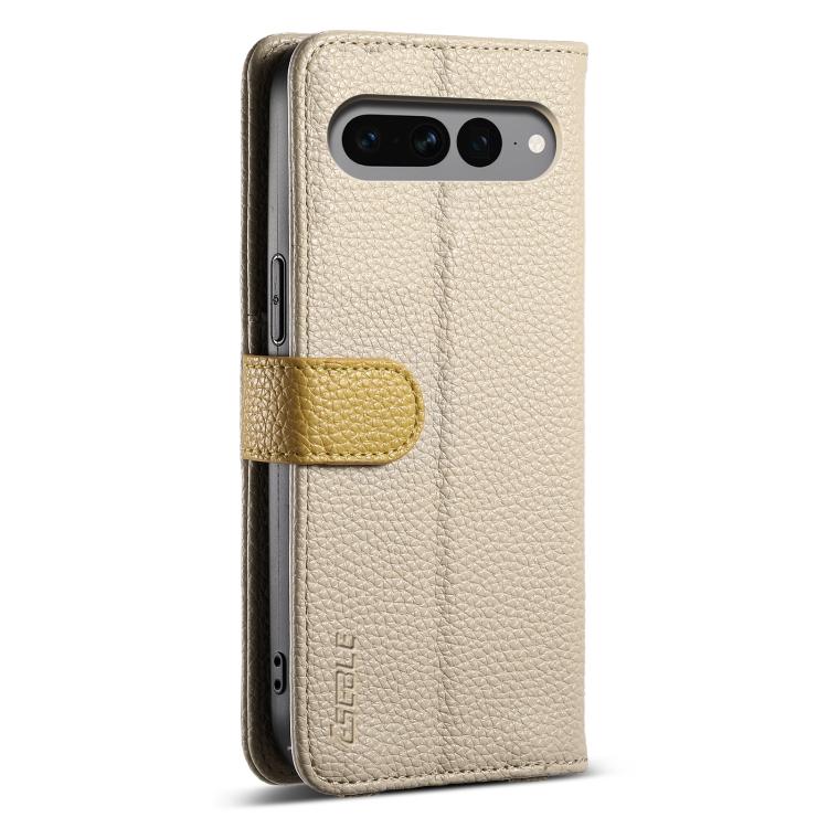 For Google Pixel 7 Pro 5G ESEBLE E11 Colorful Litchi Pattern Zipper Wallet Leather Phone Case