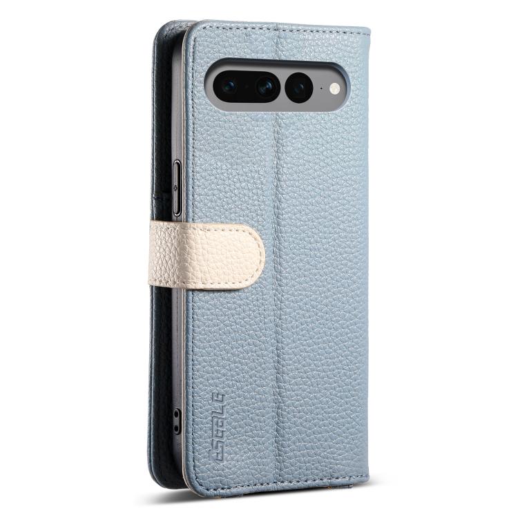 For Google Pixel 7 Pro 5G ESEBLE E11 Colorful Litchi Pattern Zipper Wallet Leather Phone Case