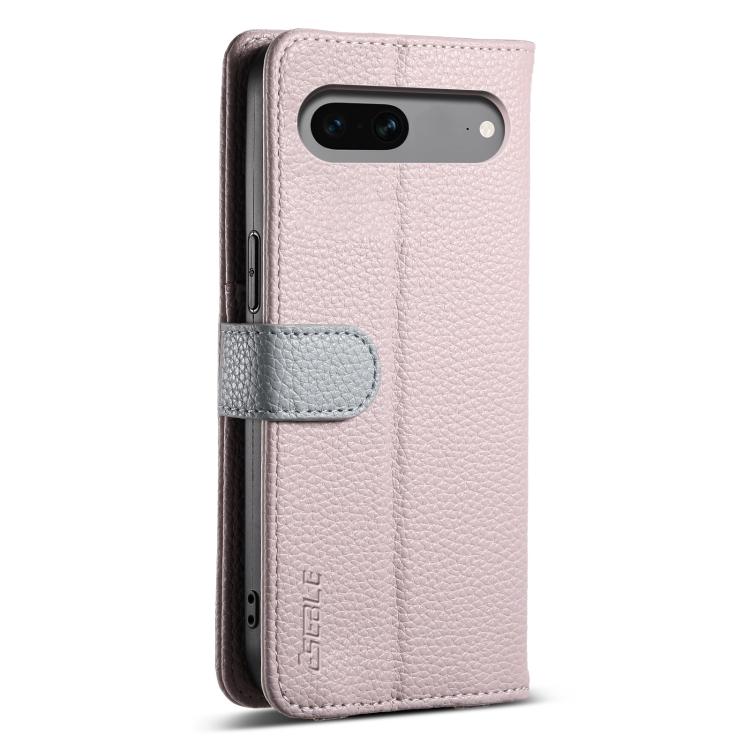 For Google Pixel 7 5G ESEBLE E11 Colorful Litchi Pattern Zipper Wallet Leather Phone Case