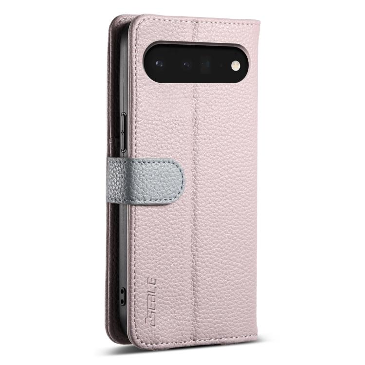 For Google Pixel 6a ESEBLE E11 Colorful Litchi Pattern Zipper Wallet Leather Phone Case