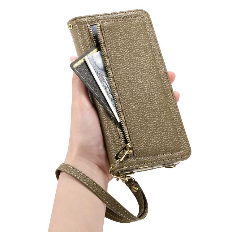 For Google Pixel 6 Pro ESEBLE E11 Colorful Litchi Pattern Zipper Wallet Leather Phone Case