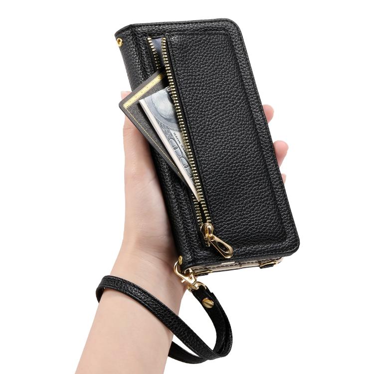 For Google Pixel 6 ESEBLE E11 Colorful Litchi Pattern Zipper Wallet Leather Phone Case