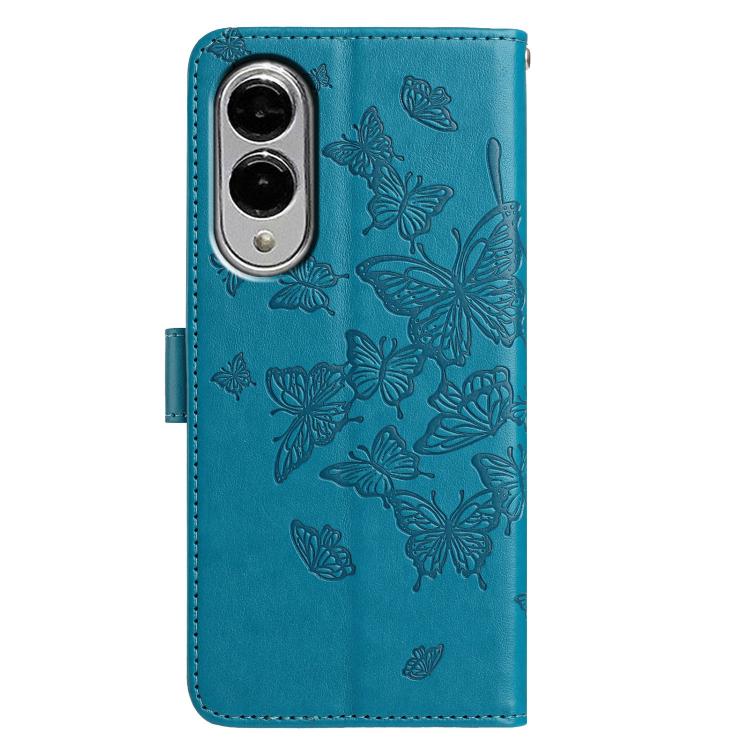 For Samsung Galaxy S25 Edge 5G Butterfly Flutter Pattern Embossed Leather Phone Case