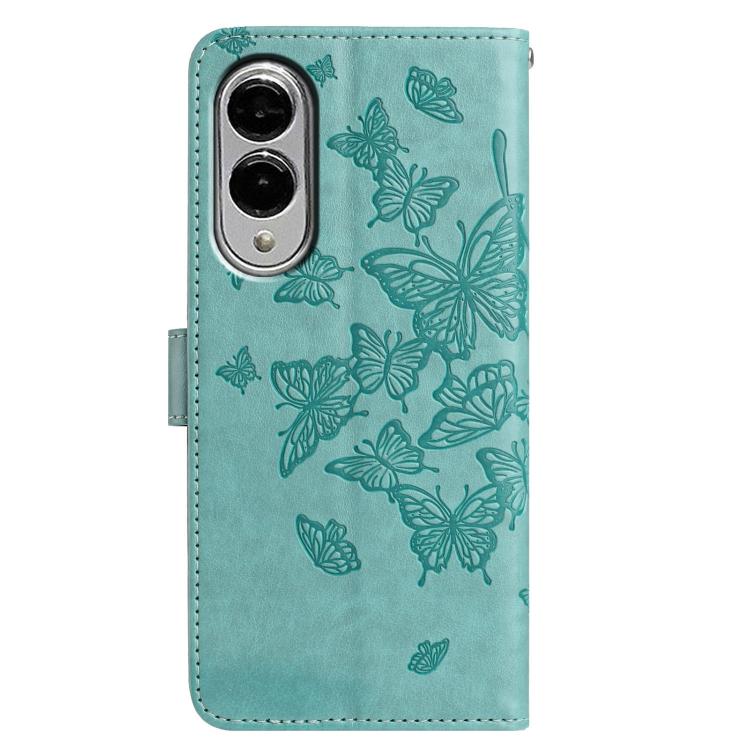 For Samsung Galaxy S25 Edge 5G Butterfly Flutter Pattern Embossed Leather Phone Case