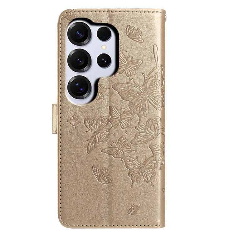 For Samsung Galaxy S26 Ultra 5G Butterfly Flutter Pattern Embossed Leather Phone Case