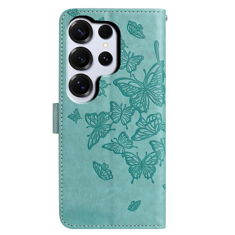 For Samsung Galaxy S26 Ultra 5G Butterfly Flutter Pattern Embossed Leather Phone Case