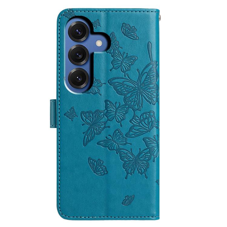 For Samsung Galaxy S26 5G Butterfly Flutter Pattern Embossed Leather Phone Case