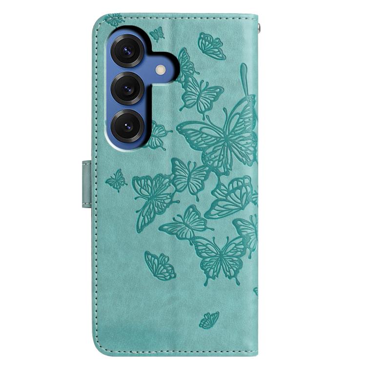 For Samsung Galaxy S26 5G Butterfly Flutter Pattern Embossed Leather Phone Case