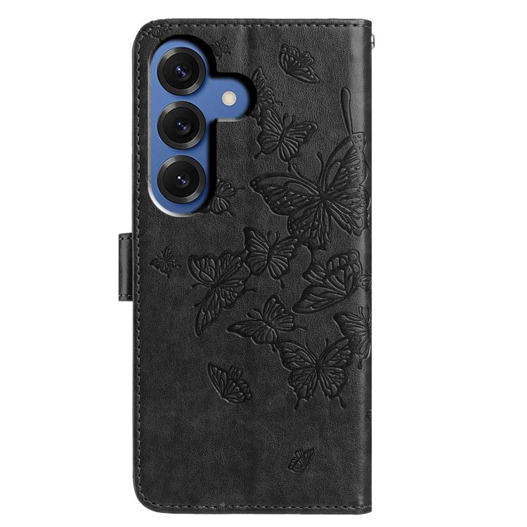For Samsung Galaxy S26 5G Butterfly Flutter Pattern Embossed Leather Phone Case