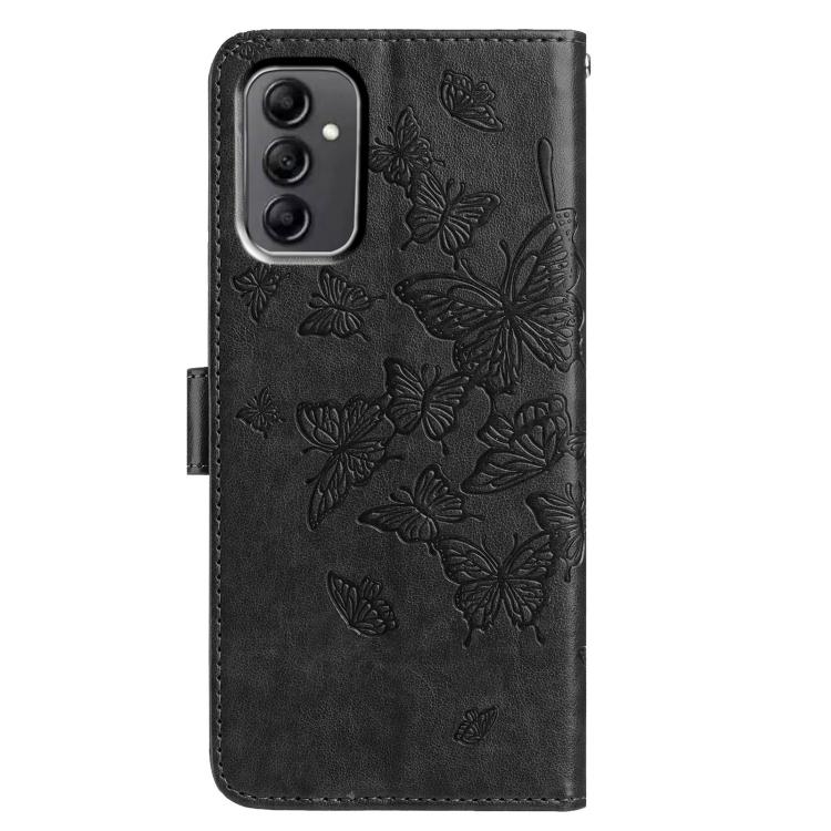 For Samsung Galaxy A14 Butterfly Flutter Pattern Embossed Leather Phone Case
