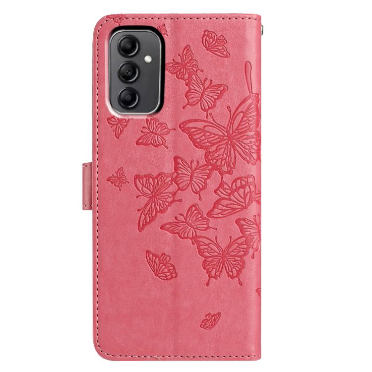 For Samsung Galaxy A14 Butterfly Flutter Pattern Embossed Leather Phone Case