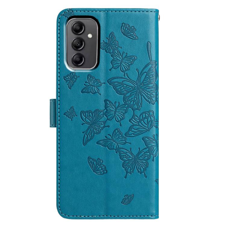 For Samsung Galaxy A14 Butterfly Flutter Pattern Embossed Leather Phone Case
