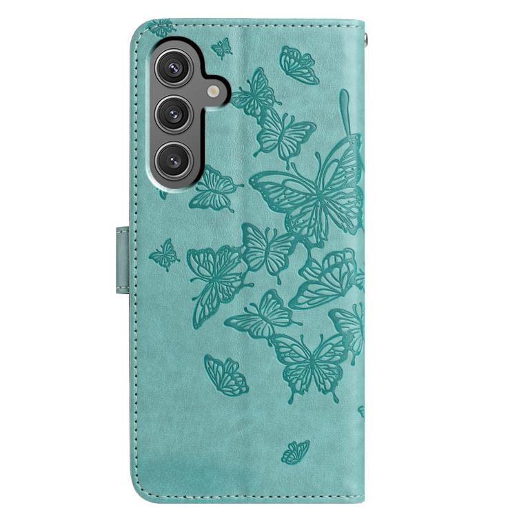 For Samsung Galaxy A16 Butterfly Flutter Pattern Embossed Leather Phone Case