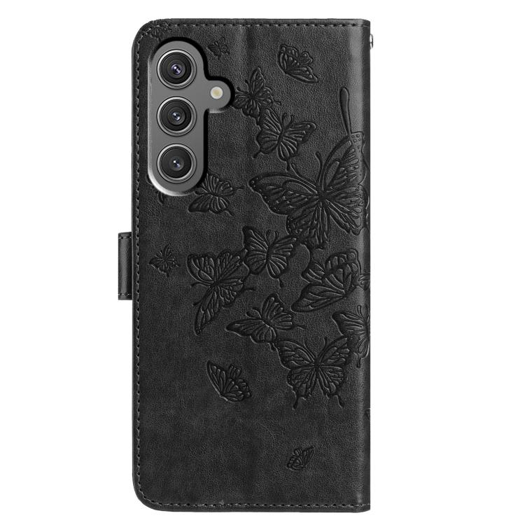 For Samsung Galaxy A16 Butterfly Flutter Pattern Embossed Leather Phone Case