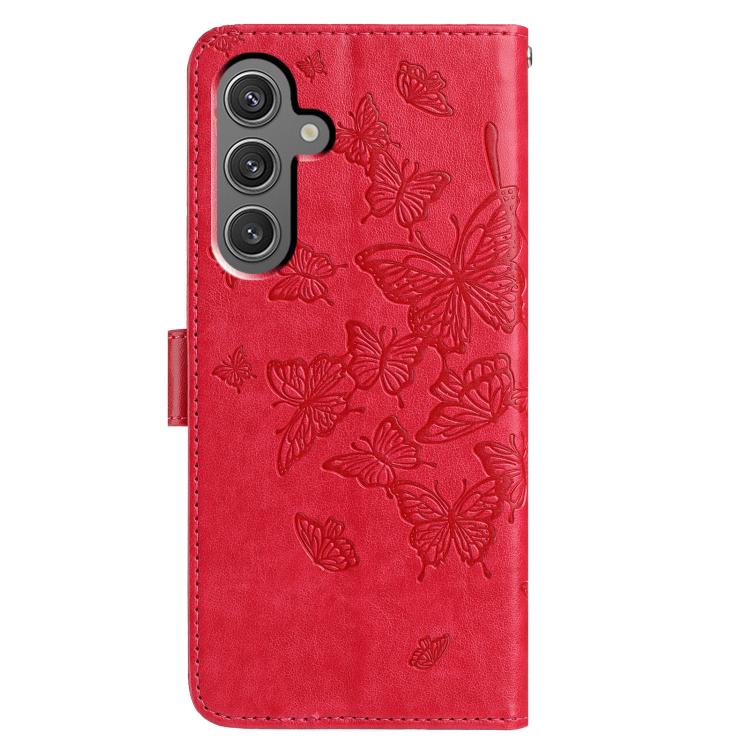 For Samsung Galaxy A26 Butterfly Flutter Pattern Embossed Leather Phone Case