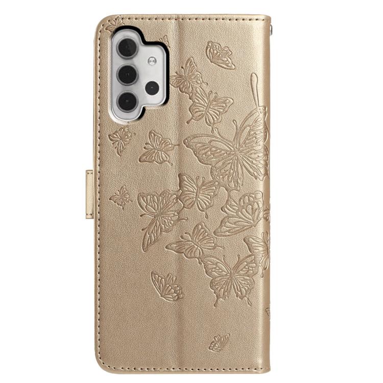 For Samsung Galaxy A32 5G Butterfly Flutter Pattern Embossed Leather Phone Case