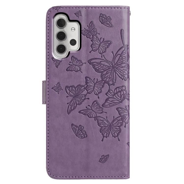 For Samsung Galaxy A32 5G Butterfly Flutter Pattern Embossed Leather Phone Case
