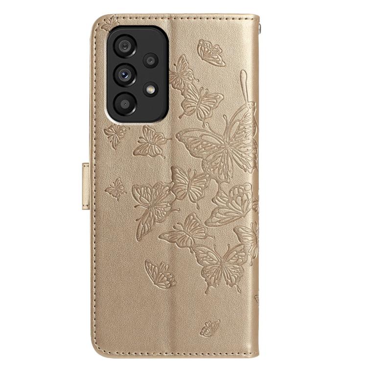 For Samsung Galaxy A72 Butterfly Flutter Pattern Embossed Leather Phone Case