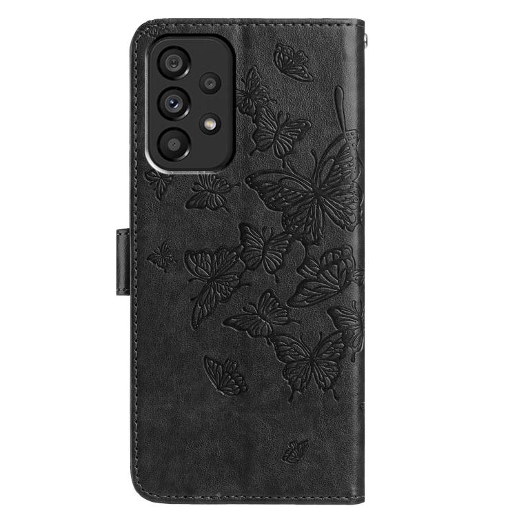 For Samsung Galaxy A72 Butterfly Flutter Pattern Embossed Leather Phone Case