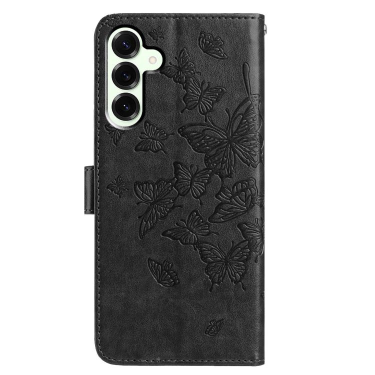 For Samsung Galaxy M36 5G Butterfly Flutter Pattern Embossed Leather Phone Case