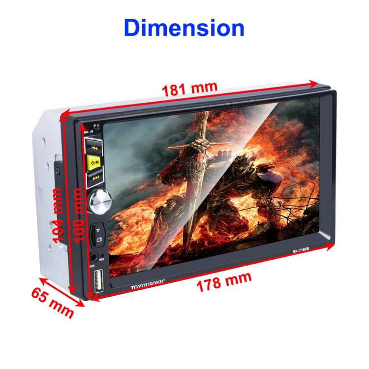 7 inch 1080P Car MP5 player Support Touch Screen / Bluetooth