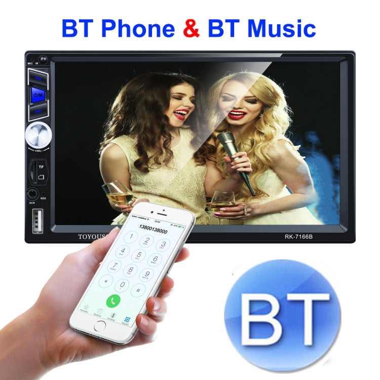 7 inch 1080P Car MP5 player Support Touch Screen / Bluetooth