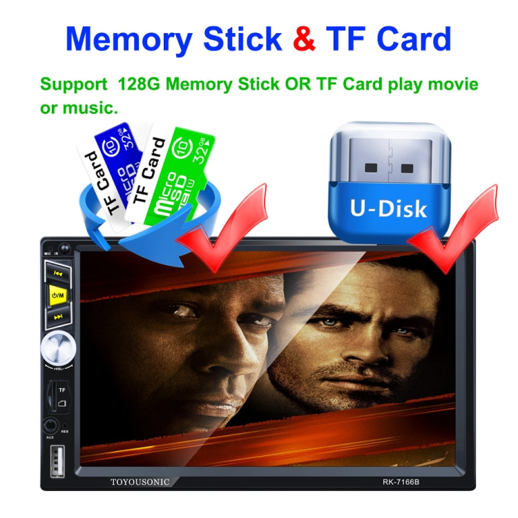 7 inch 1080P Car MP5 player Support Touch Screen / Bluetooth