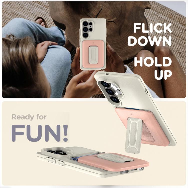For Samsung Galaxy S25 Ultra 5G Sliding Card Holder Integrated Phone Case with Kickstand