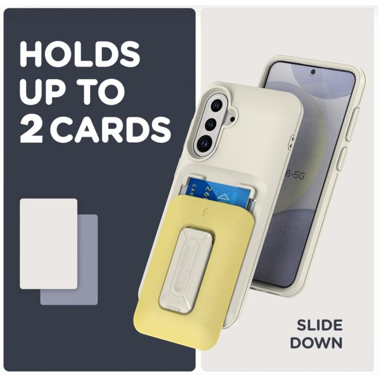 For Samsung Galaxy A55 5G Sliding Card Holder Integrated Phone Case with Kickstand
