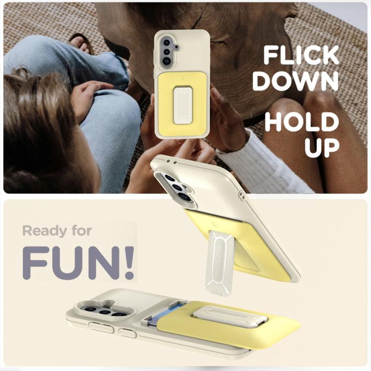 For Samsung Galaxy A55 5G Sliding Card Holder Integrated Phone Case with Kickstand