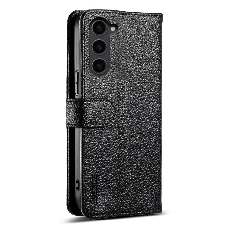 For Samsung Galaxy S23 5G ESEBLE E11 Colorful Litchi Pattern Zipper Wallet Leather Phone Case