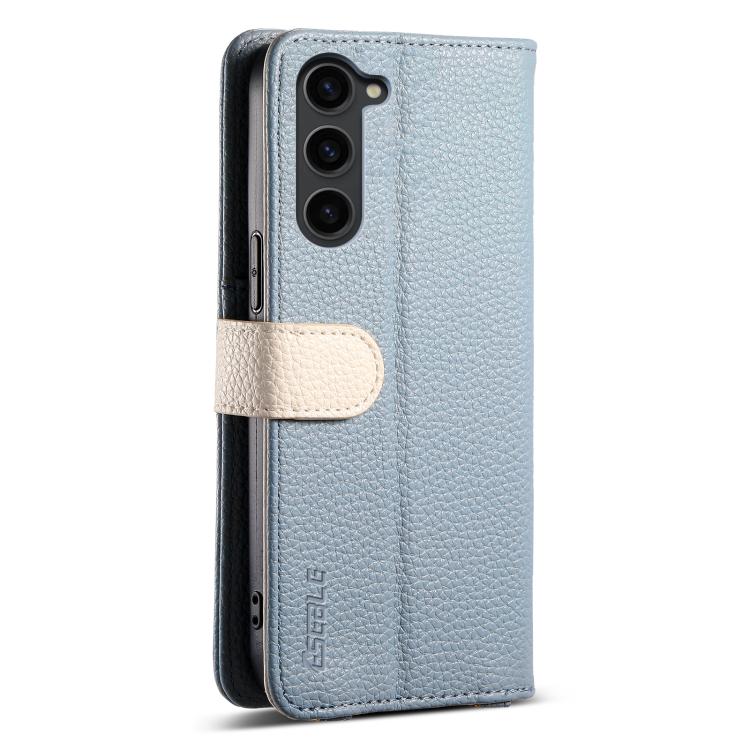 For Samsung Galaxy S23 5G ESEBLE E11 Colorful Litchi Pattern Zipper Wallet Leather Phone Case
