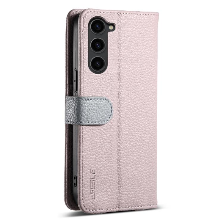 For Samsung Galaxy S23 5G ESEBLE E11 Colorful Litchi Pattern Zipper Wallet Leather Phone Case