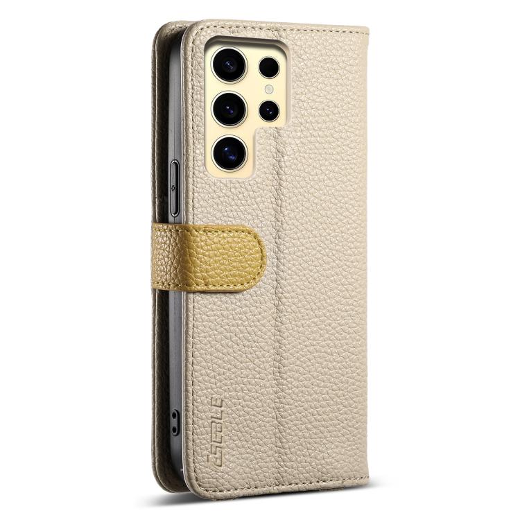 For Samsung Galaxy S23 Ultra 5G ESEBLE E11 Colorful Litchi Pattern Zipper Wallet Leather Phone Case