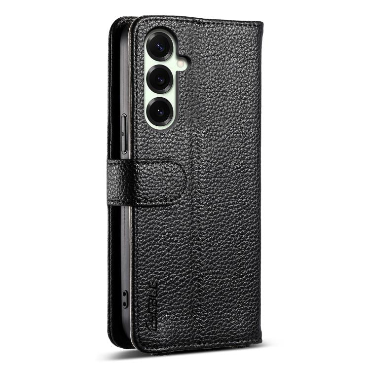 For Samsung Galaxy S23 FE 5G ESEBLE E11 Colorful Litchi Pattern Zipper Wallet Leather Phone Case