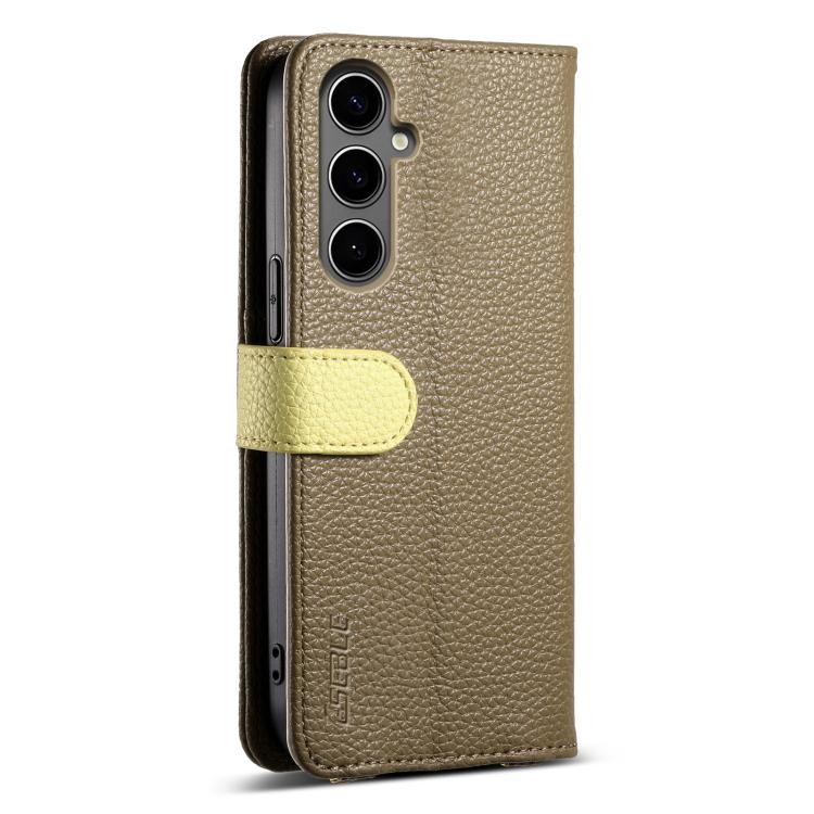 For Samsung Galaxy S24+ 5G ESEBLE E11 Colorful Litchi Pattern Zipper Wallet Leather Phone Case