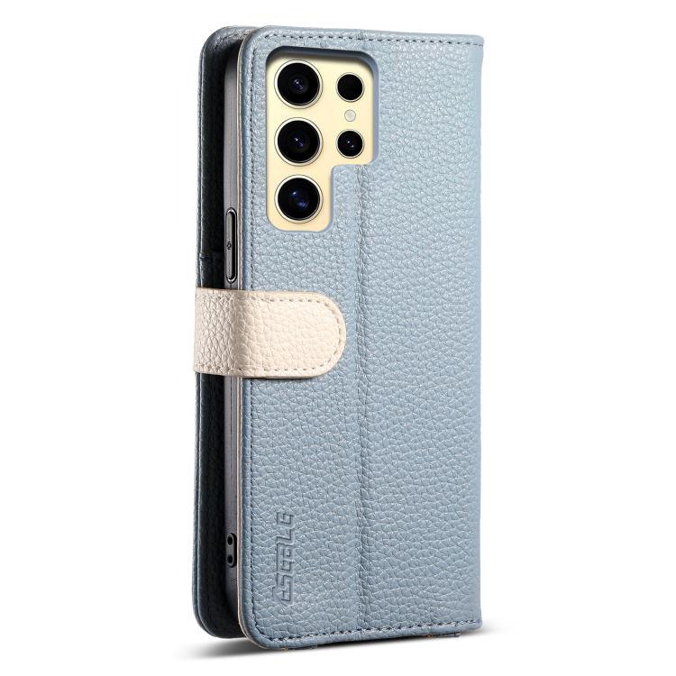 For Samsung Galaxy S24 Ultra 5G ESEBLE E11 Colorful Litchi Pattern Zipper Wallet Leather Phone Case