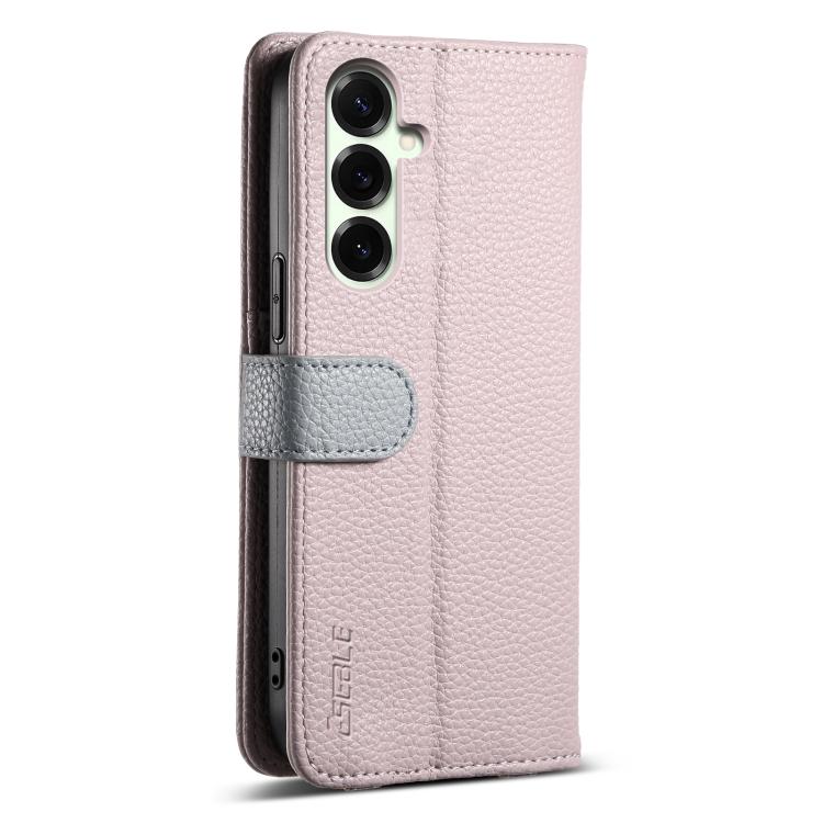 For Samsung Galaxy S24 FE 5G ESEBLE E11 Colorful Litchi Pattern Zipper Wallet Leather Phone Case