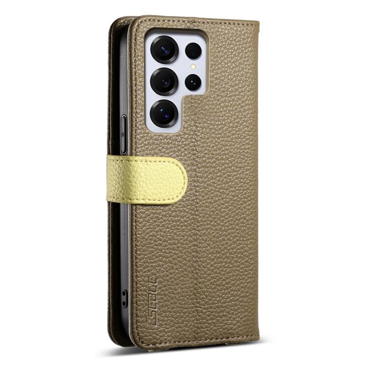 For Samsung Galaxy S25 Ultra 5G ESEBLE E11 Colorful Litchi Pattern Zipper Wallet Leather Phone Case