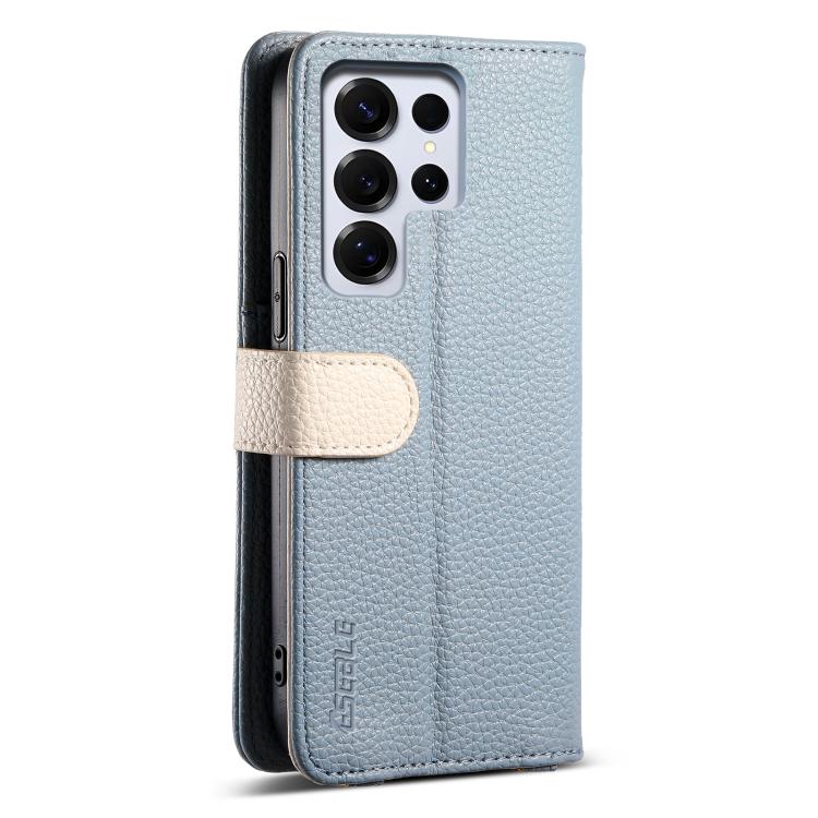 For Samsung Galaxy S25 Ultra 5G ESEBLE E11 Colorful Litchi Pattern Zipper Wallet Leather Phone Case