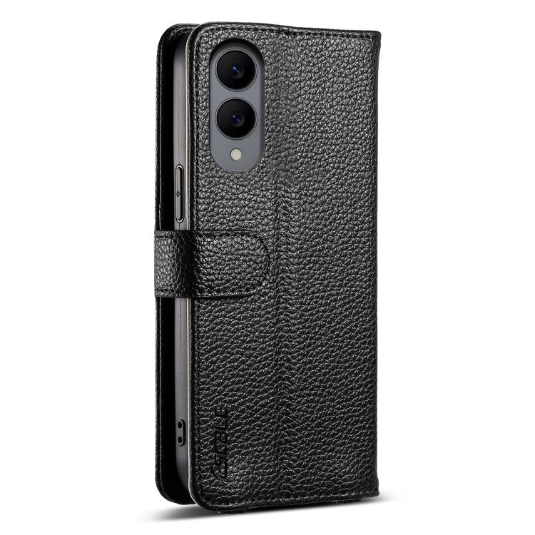 For Samsung Galaxy S25 Edge 5G ESEBLE E11 Colorful Litchi Pattern Zipper Wallet Leather Phone Case