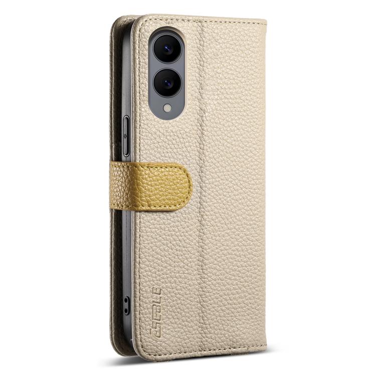 For Samsung Galaxy S25 Edge 5G ESEBLE E11 Colorful Litchi Pattern Zipper Wallet Leather Phone Case
