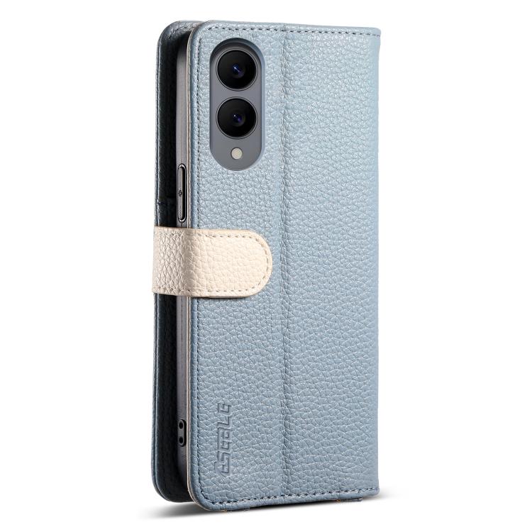 For Samsung Galaxy S25 Edge 5G ESEBLE E11 Colorful Litchi Pattern Zipper Wallet Leather Phone Case