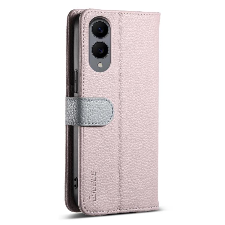 For Samsung Galaxy S25 Edge 5G ESEBLE E11 Colorful Litchi Pattern Zipper Wallet Leather Phone Case