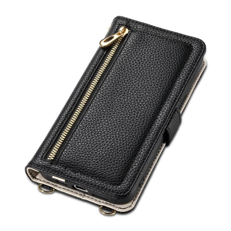 For Samsung Galaxy S25 FE 5G ESEBLE E11 Colorful Litchi Pattern Zipper Wallet Leather Phone Case
