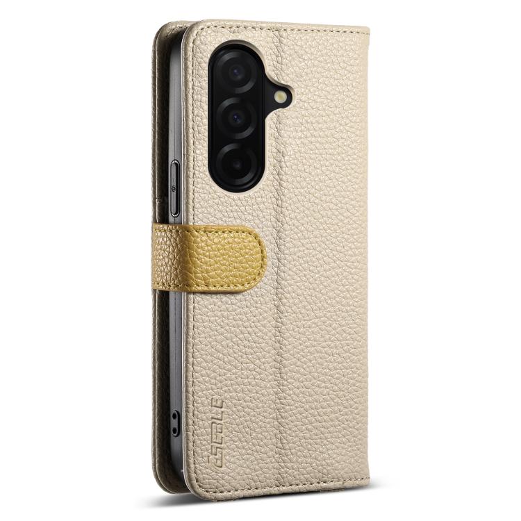 For Samsung Galaxy S25 FE 5G ESEBLE E11 Colorful Litchi Pattern Zipper Wallet Leather Phone Case