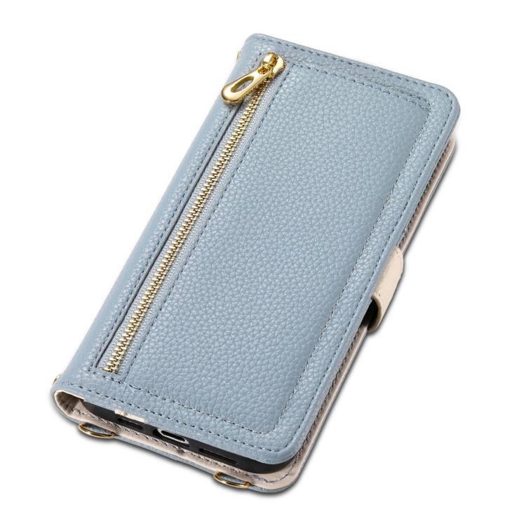 For Samsung Galaxy S25 FE 5G ESEBLE E11 Colorful Litchi Pattern Zipper Wallet Leather Phone Case