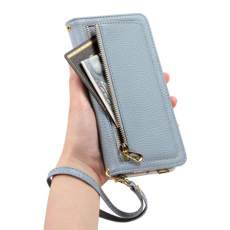 For Samsung Galaxy S25 FE 5G ESEBLE E11 Colorful Litchi Pattern Zipper Wallet Leather Phone Case