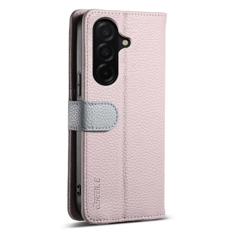 For Samsung Galaxy S25 FE 5G ESEBLE E11 Colorful Litchi Pattern Zipper Wallet Leather Phone Case